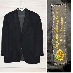 John W Nordstrom Loro Piana Cashmere Sport Coat Black 44R Tailored in Canada